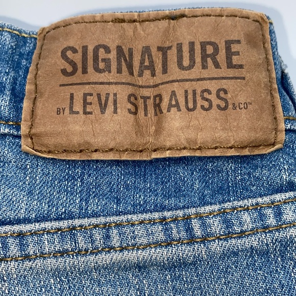 Levi Strauss Signature Bootcut 5 Pocket Men’s Blue Jeans Size 32 x 32 - Picture 2 of 15